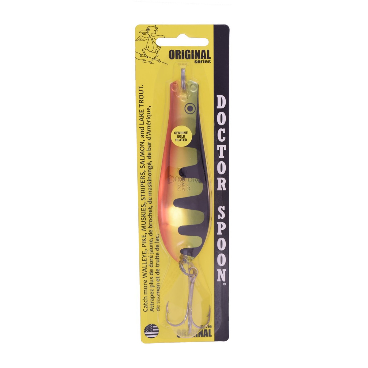 Doctor Spoon in (42) Perch - Yellow Bird Fishing Products