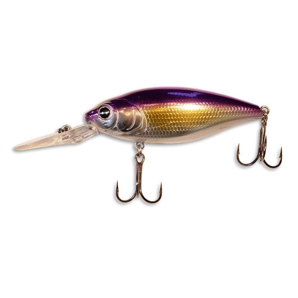 Legion Lure Long Bill Crank Bait in (CF75M-MS-573) Purple Renegade - Yellow  Bird Fishing Products