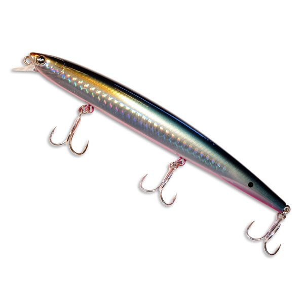 Legion Lure Large Minnow Bait in (F140-MS-621) Molten Steel