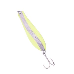 Doctor Spoon in (404) Chartreuse / Hammered Nickel Swirl