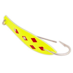 Yellow / Red 5 of Diamonds - Yellow Bird Fishing Products