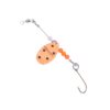 Single Blade Prescott Spinner Panfish Rig in (218) Lazerglow Orange / Black Dots