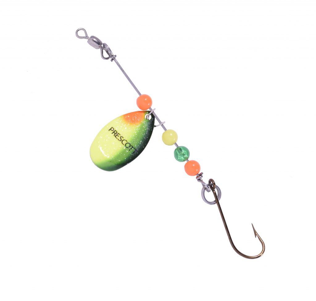 Single Blade Prescott Spinner Panfish Rig in (60) Sunfish