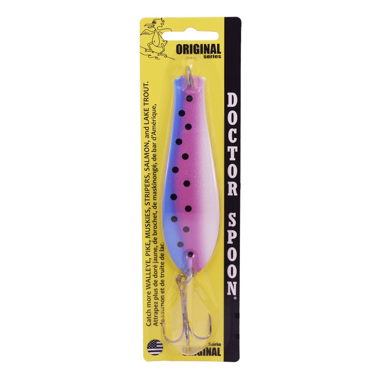 Doctor Spoon in (40) Rainbow Trout - Yellow Bird Fishing Products