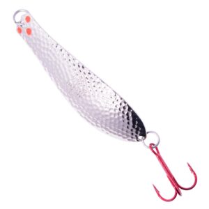 Premium Doctor Spoon with Red LazerSharp Hooks in (PM401) Hammered Nickel