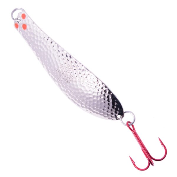 Premium Doctor Spoon with Red LazerSharp Hooks in (PM401) Hammered Nickel