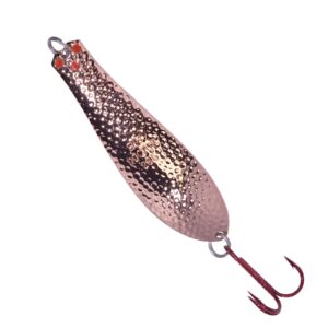 Premium Doctor Spoon with Red LazerSharp Hooks in (PM403) Hammered Copper