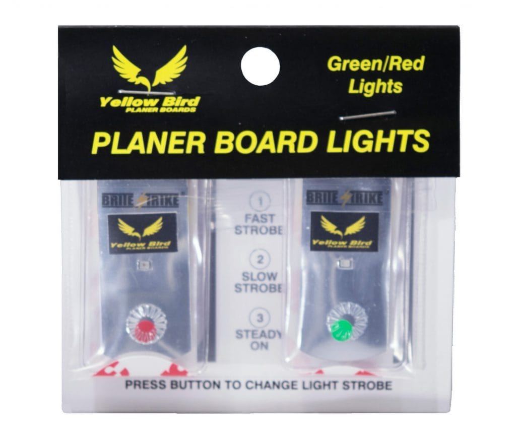 Planer Board LED Lights (PBL100) Yellow Bird Fishing Products