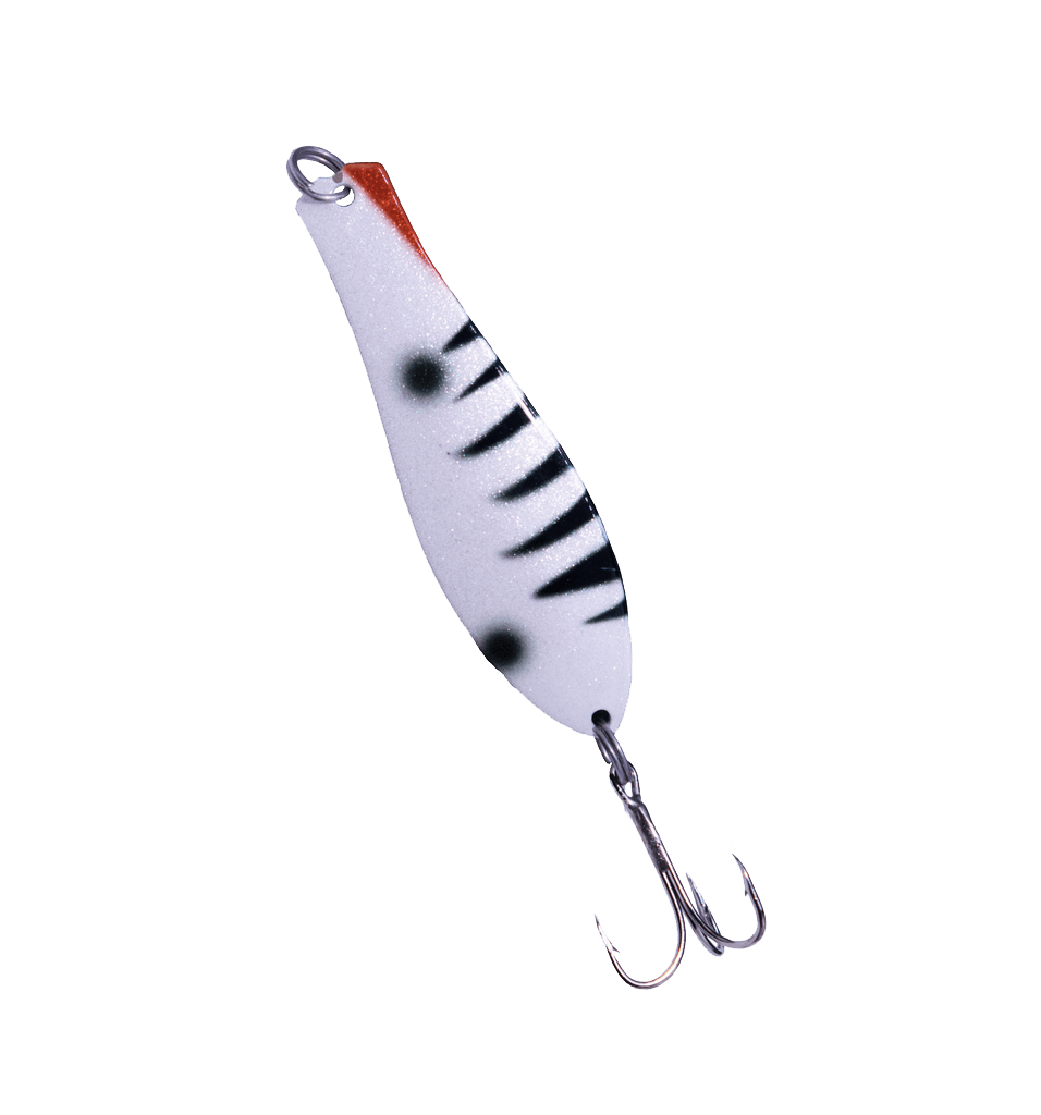 Doctor Spoon in (435) Snow Tiger - Yellow Bird Fishing Products
