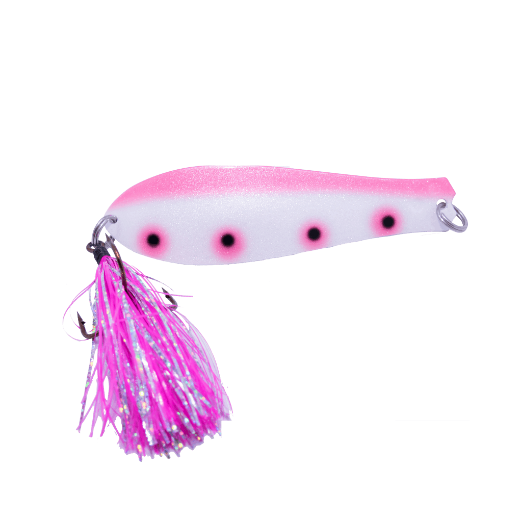 Doctor Spoon Big Game Series in (455) Pink Salmon - Yellow Bird Fishing  Products