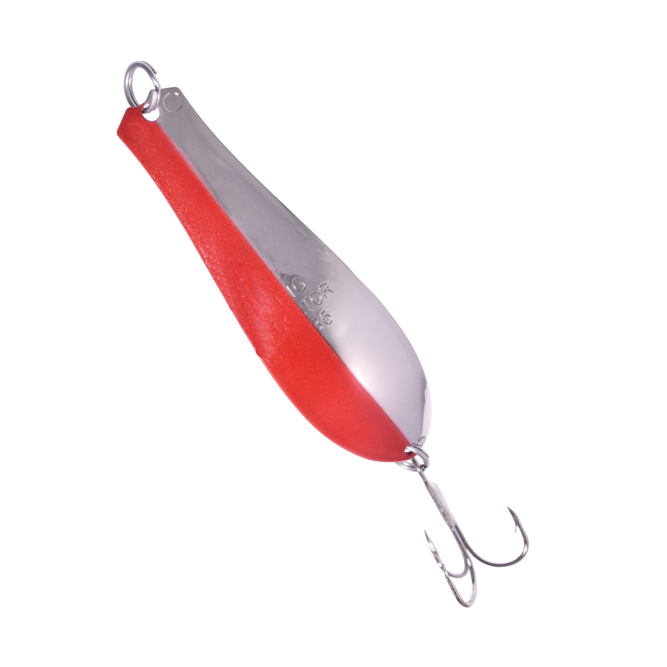 Doctor Spoon in (304) Nickel / Red - Yellow Bird Fishing Products